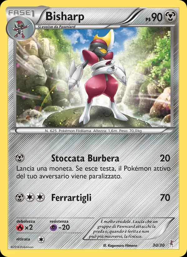 Bisharp card in Italian