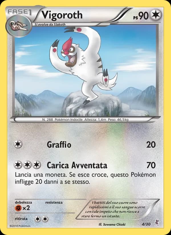 Vigoroth card in Italian