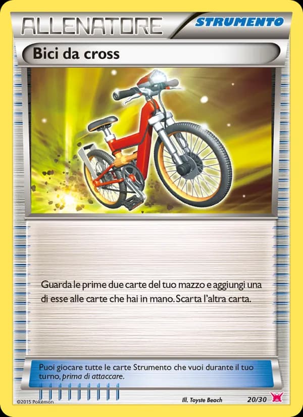Bici da cross card in Italian