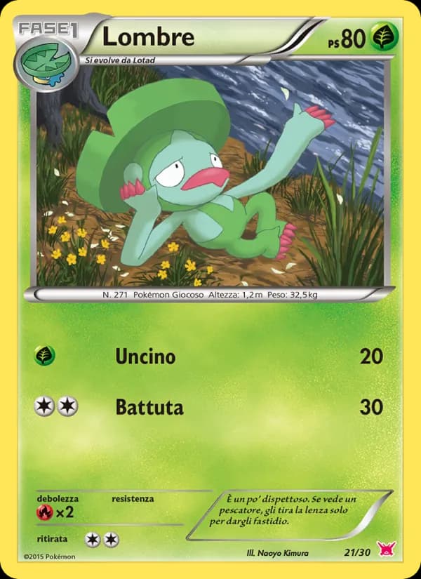 Lombre card in Italian