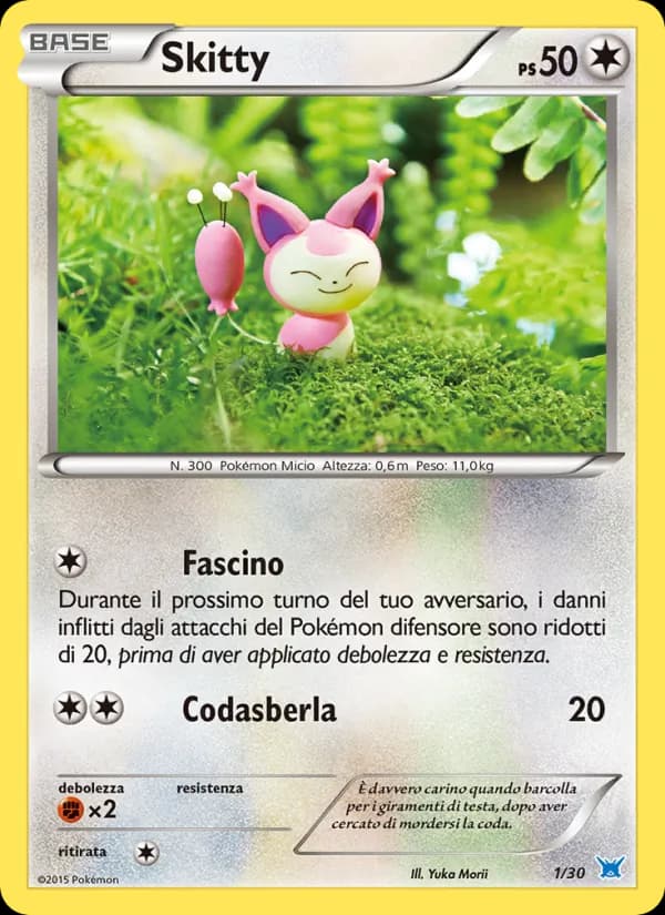 Skitty card in Italian