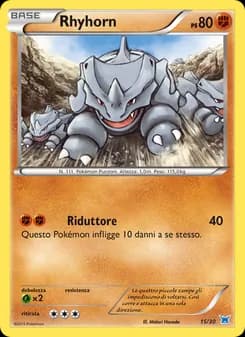 Rhyhorn card in Italian