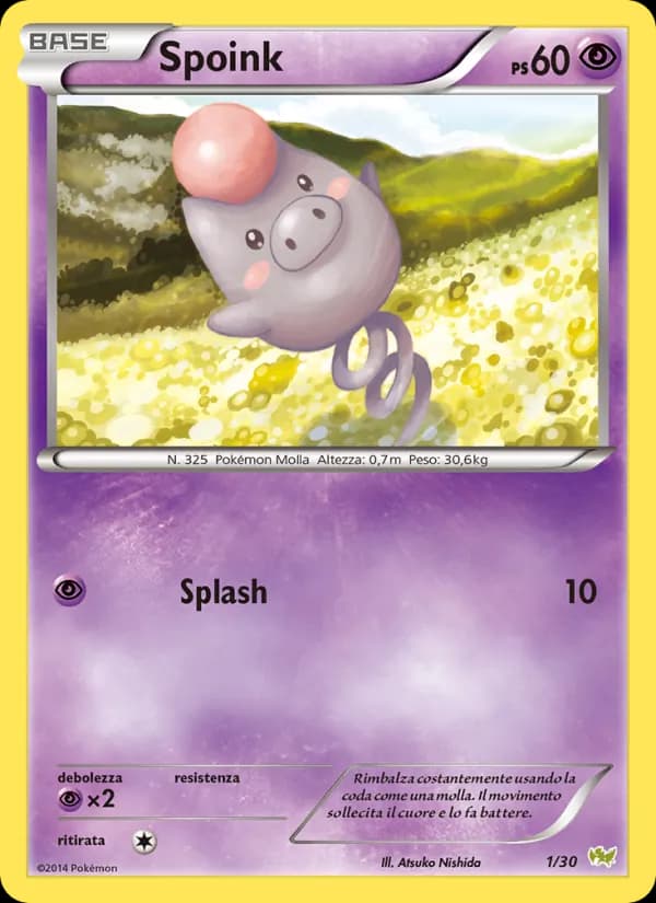 Spoink card in Italian
