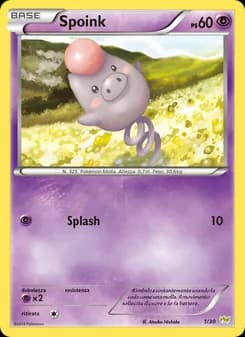 Spoink card in Italian