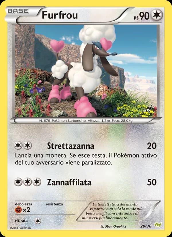 Furfrou card in Italian