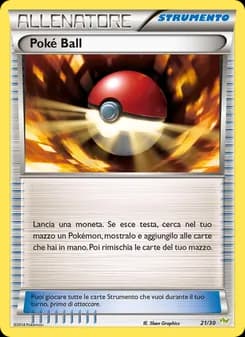 Poké Ball card in Italian