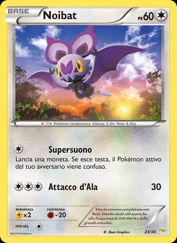 Noibat card in Italian