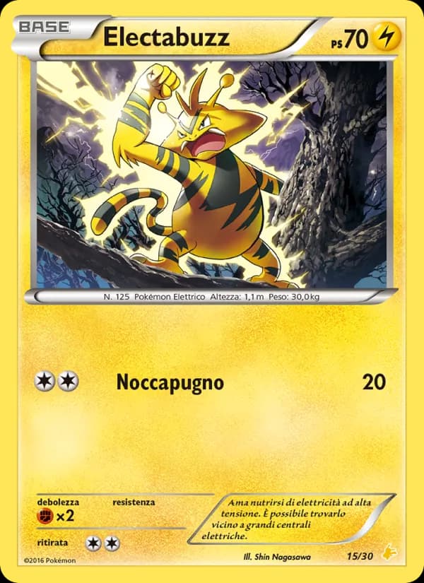 Electabuzz card in Italian