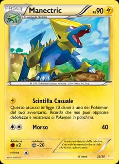 Manectric card in Italian