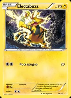 Electabuzz card in Italian