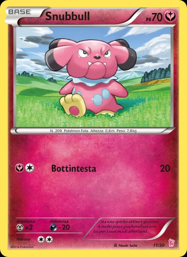 Snubbull card in Italian