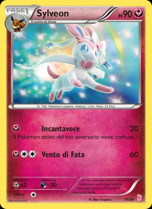 Sylveon card in Italian