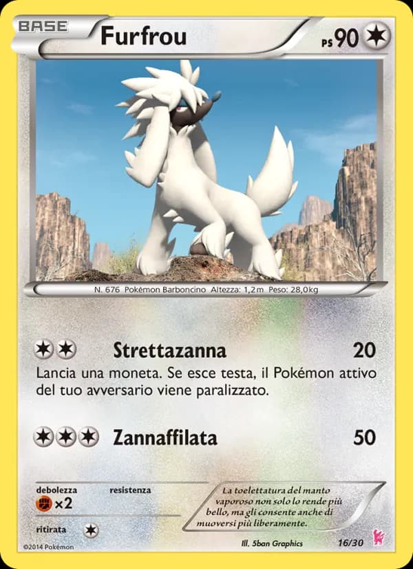 Furfrou card in Italian