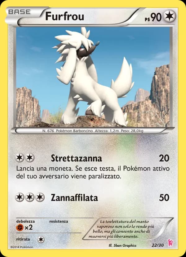 Furfrou card in Italian
