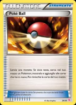 Poké Ball card in Italian