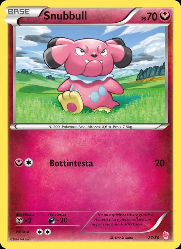 Snubbull card in Italian