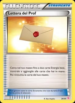 Lettera del Prof card in Italian