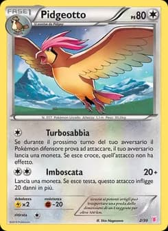 Pidgeotto card in Italian