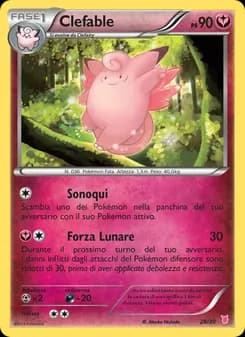 Clefable card in Italian