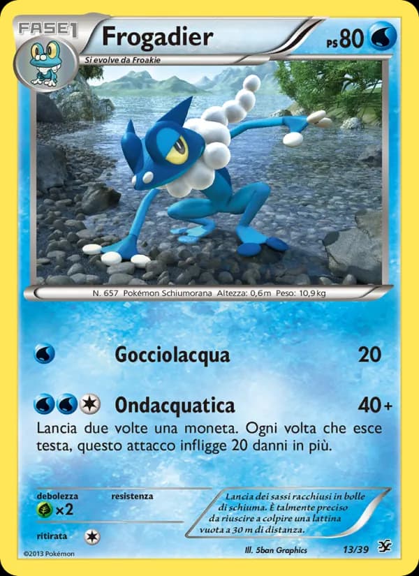 Frogadier card in Italian