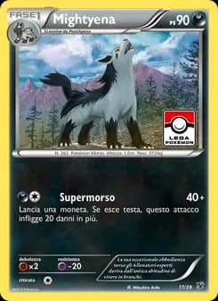 Mightyena card in Italian