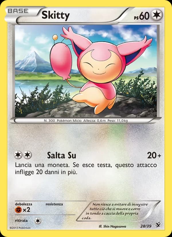 Skitty card in Italian