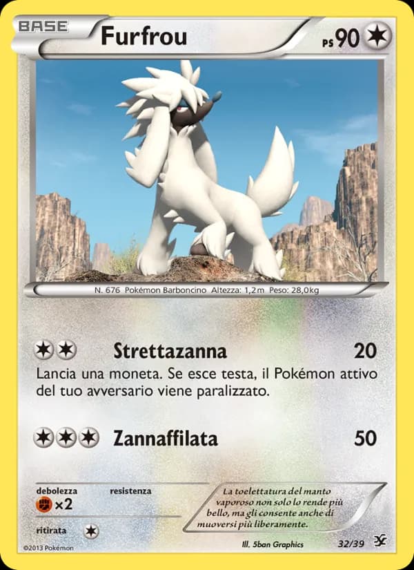 Furfrou card in Italian