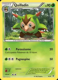 Quilladin card in Italian