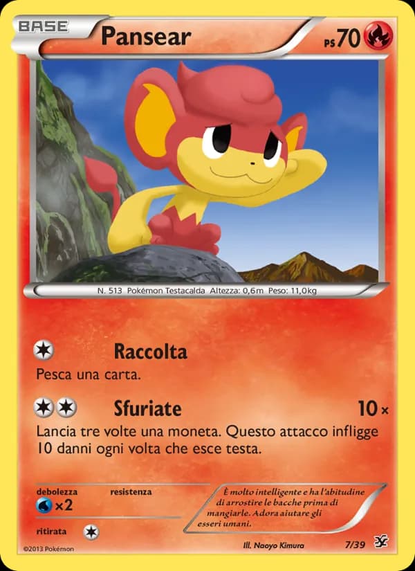 Pansear card in Italian
