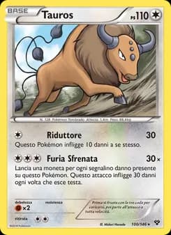 Tauros card in Italian