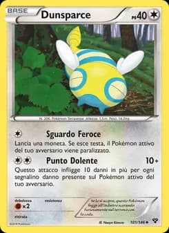 Dunsparce card in Italian