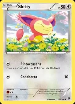 Skitty card in Italian