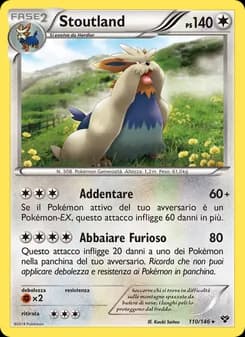 Stoutland card in Italian
