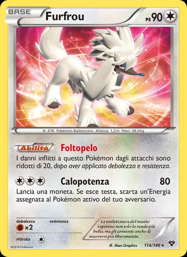 Furfrou card in Italian