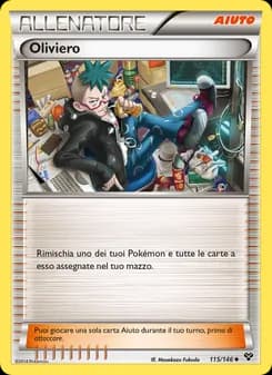 Oliviero card in Italian