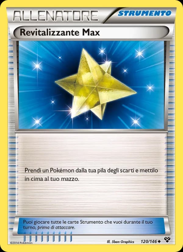 Revitalizzante Max card in Italian