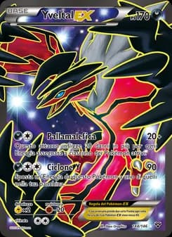 Yveltal EX card in Italian