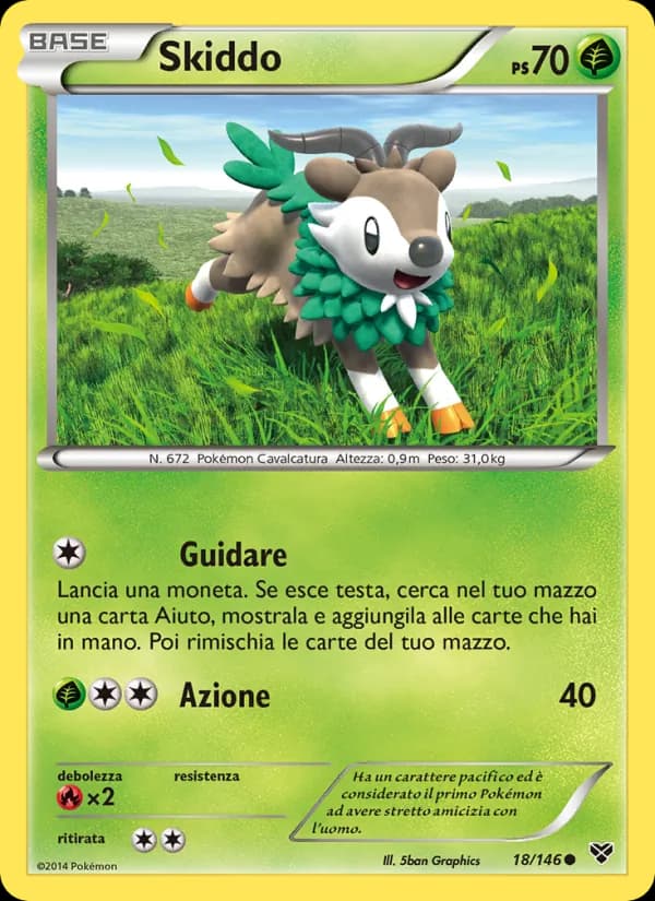 Skiddo card in Italian