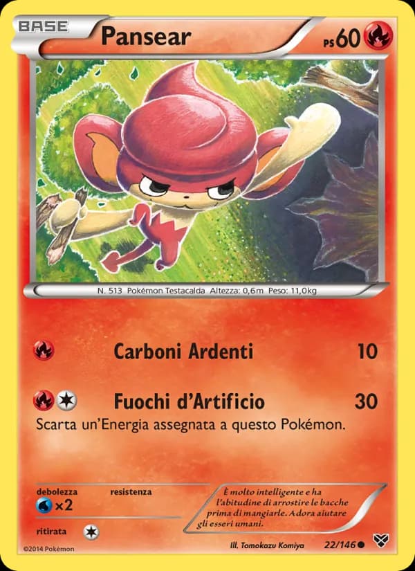 Pansear card in Italian