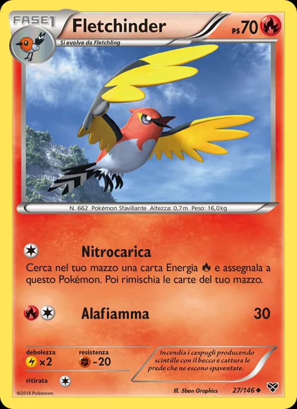 Fletchinder card in Italian