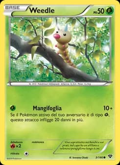 Weedle card in Italian