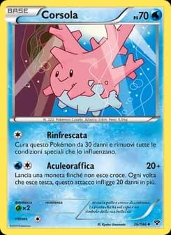 Corsola card in Italian