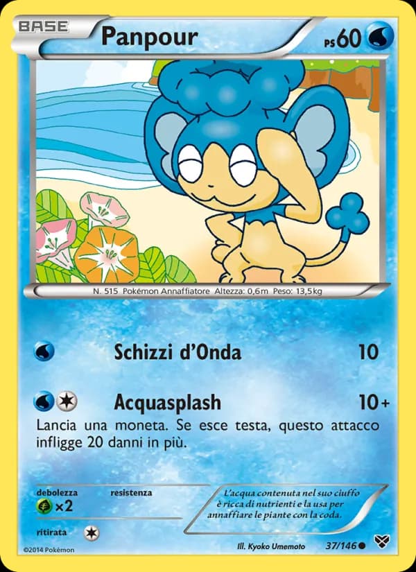 Panpour card in Italian