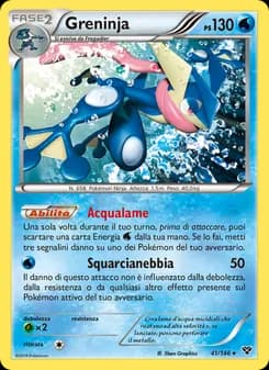 Greninja card in Italian