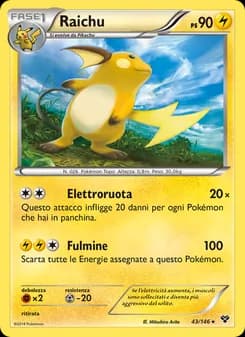 Raichu card in Italian