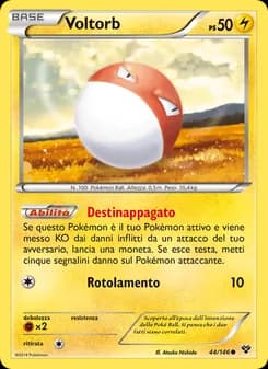 Voltorb card in Italian