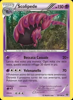 Scolipede card in Italian
