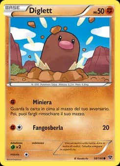Diglett card in Italian