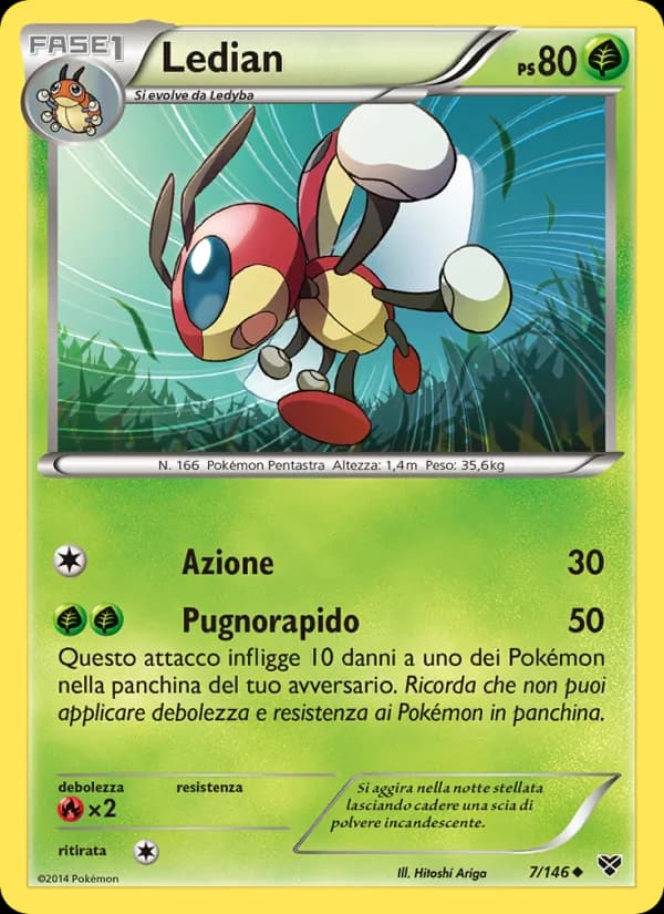 Ledian card in Italian