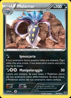 Malamar card in Italian